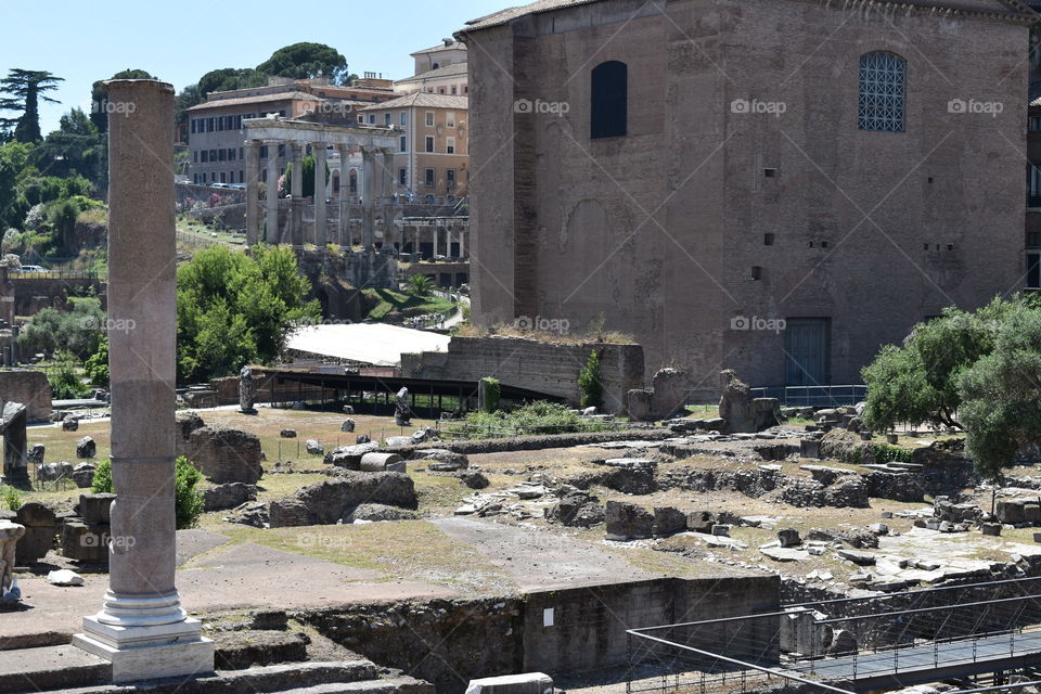 Ruins of Roman building