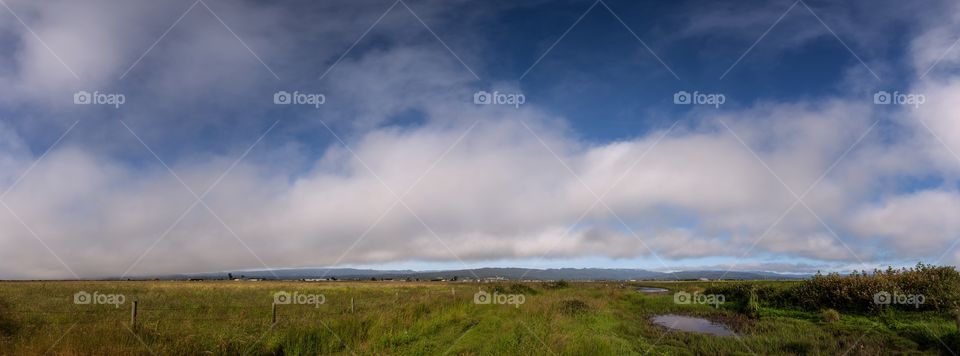 Panoramic view of rural landscape