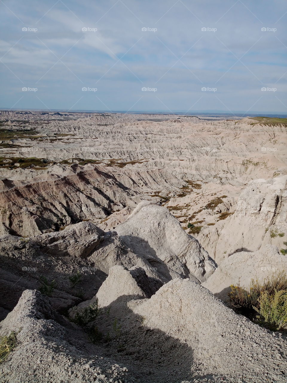 View of the Badlands National Park