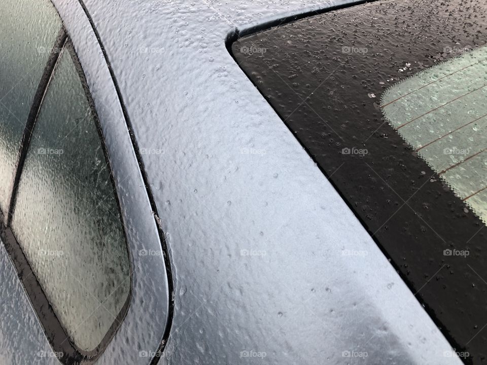 Icy car detail 