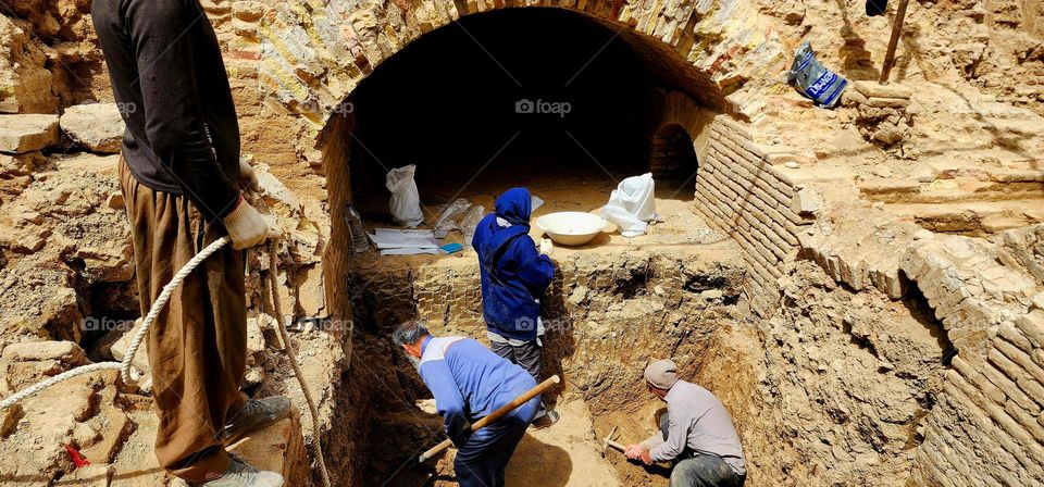 Archaeology. 
Working in an archaeological site is a difficult and risky job for women.