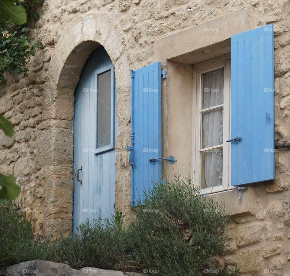 View of stone house