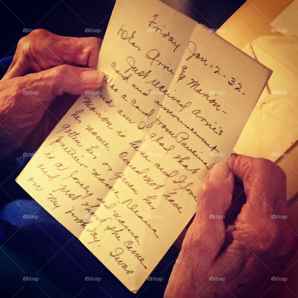 A letter from the past