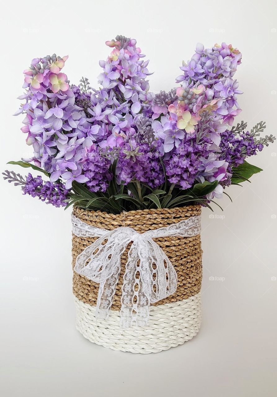 Basket of lavender flowers 💜💜