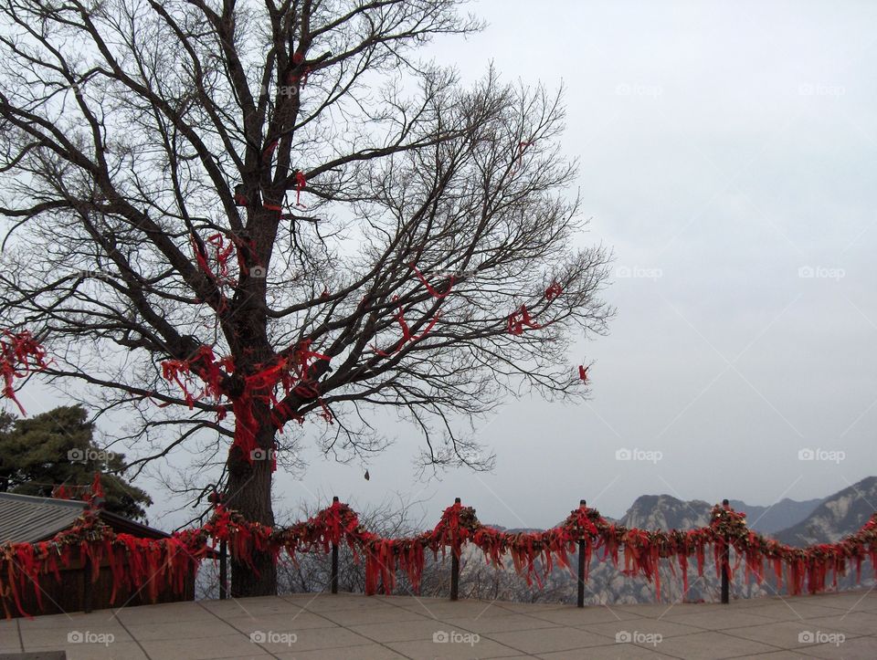 Mt Hua near Huayin in Shaanxi Province China