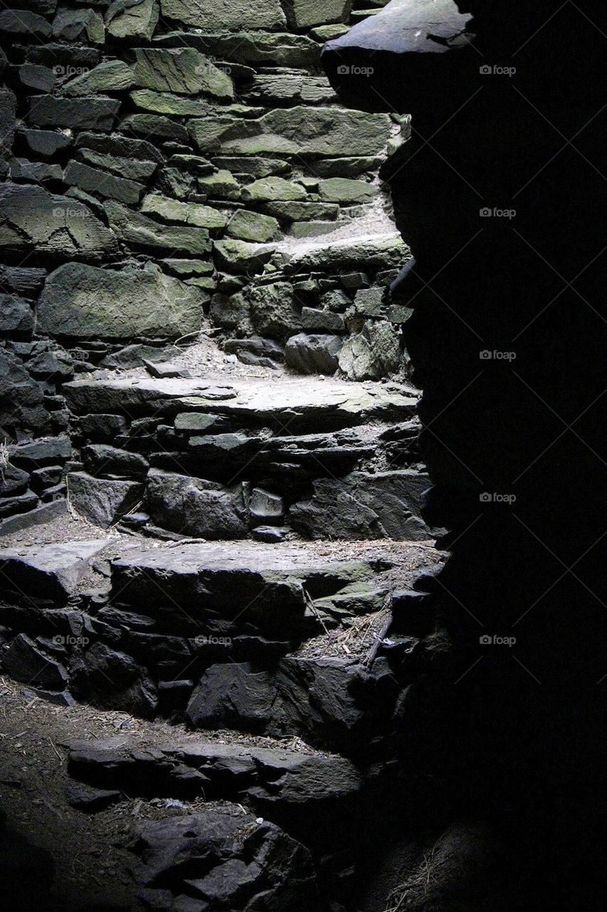 Old castle stairs