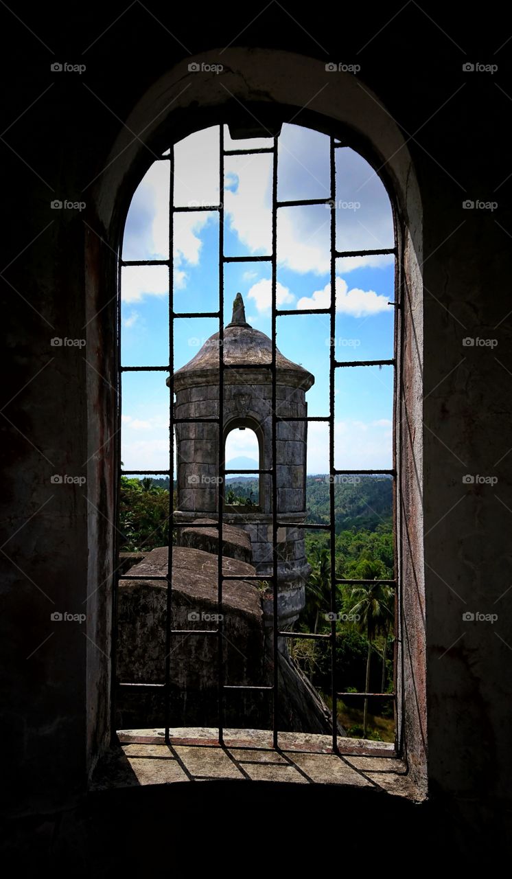 window from a castle