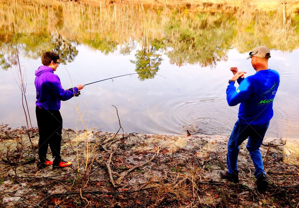 Reflections and fishing 