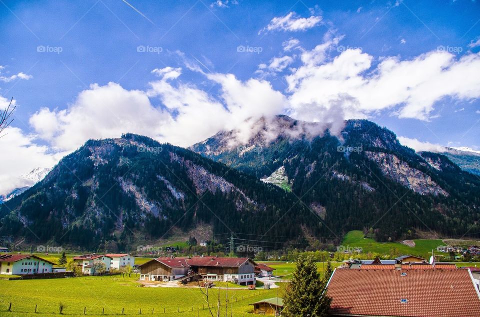austria green sky peace heaven travel