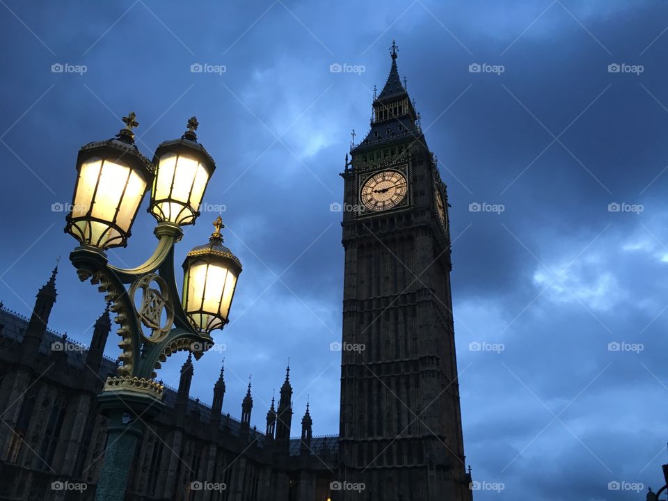 The clock tower, home of Big Ben