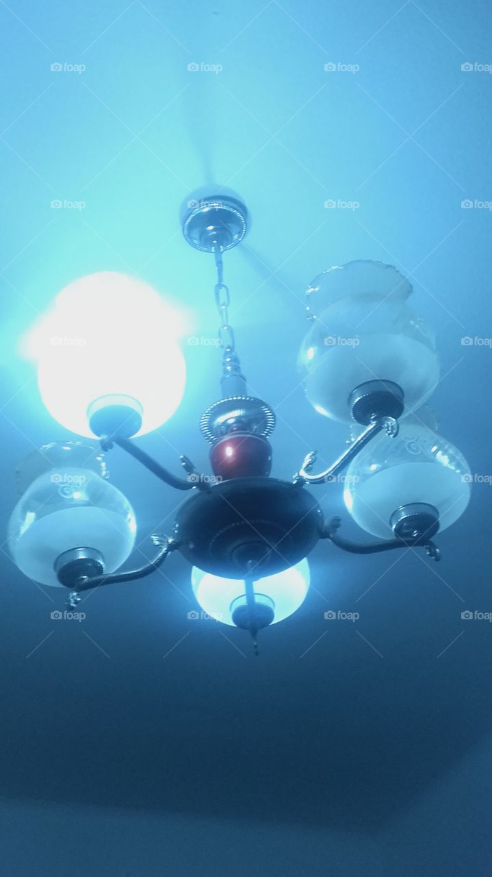 luz, lámpara, globos, luz en el techo