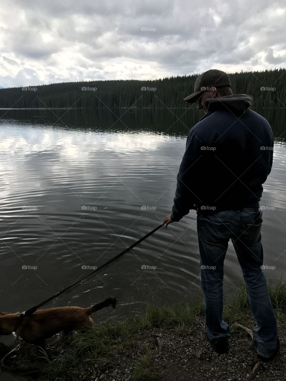 Lake, Fisherman, Fishing Rod, Water, River