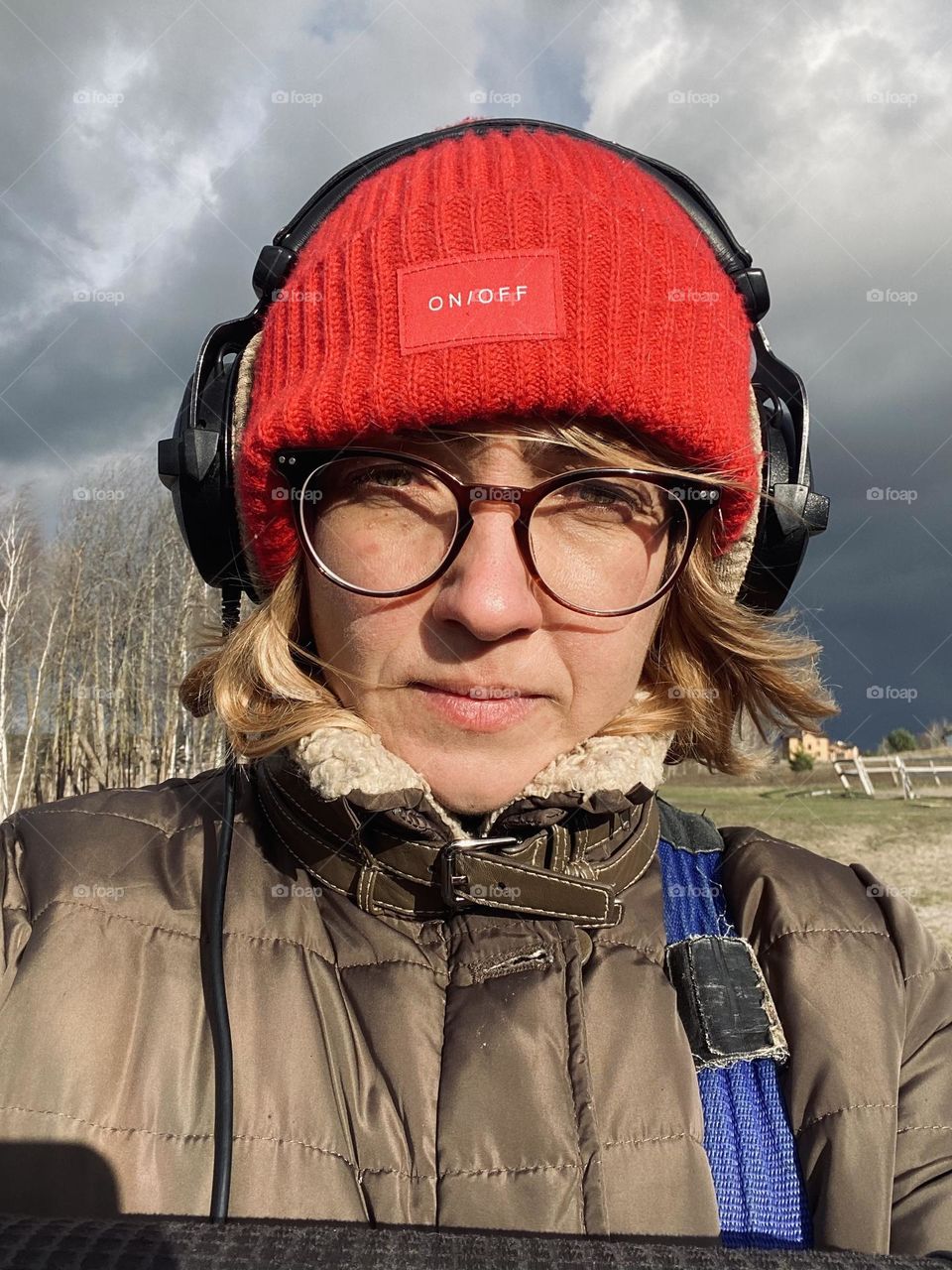 Me during filming documentary about horses and people 