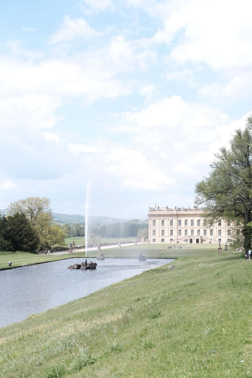 Fountain in Chatsworth house