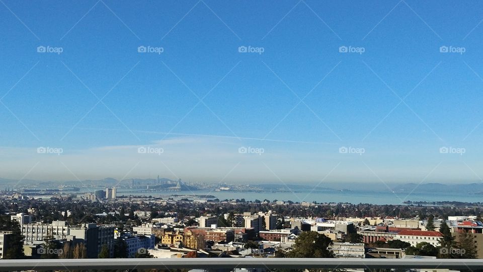 San Francisco Bay Area Rooftop View from Berkeley