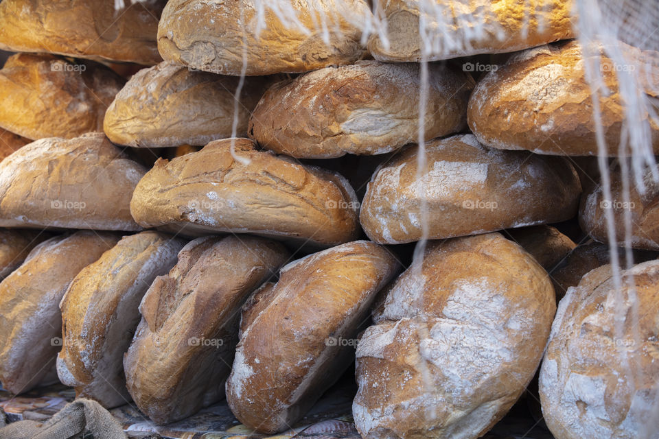 Traditional Galician bread chunk