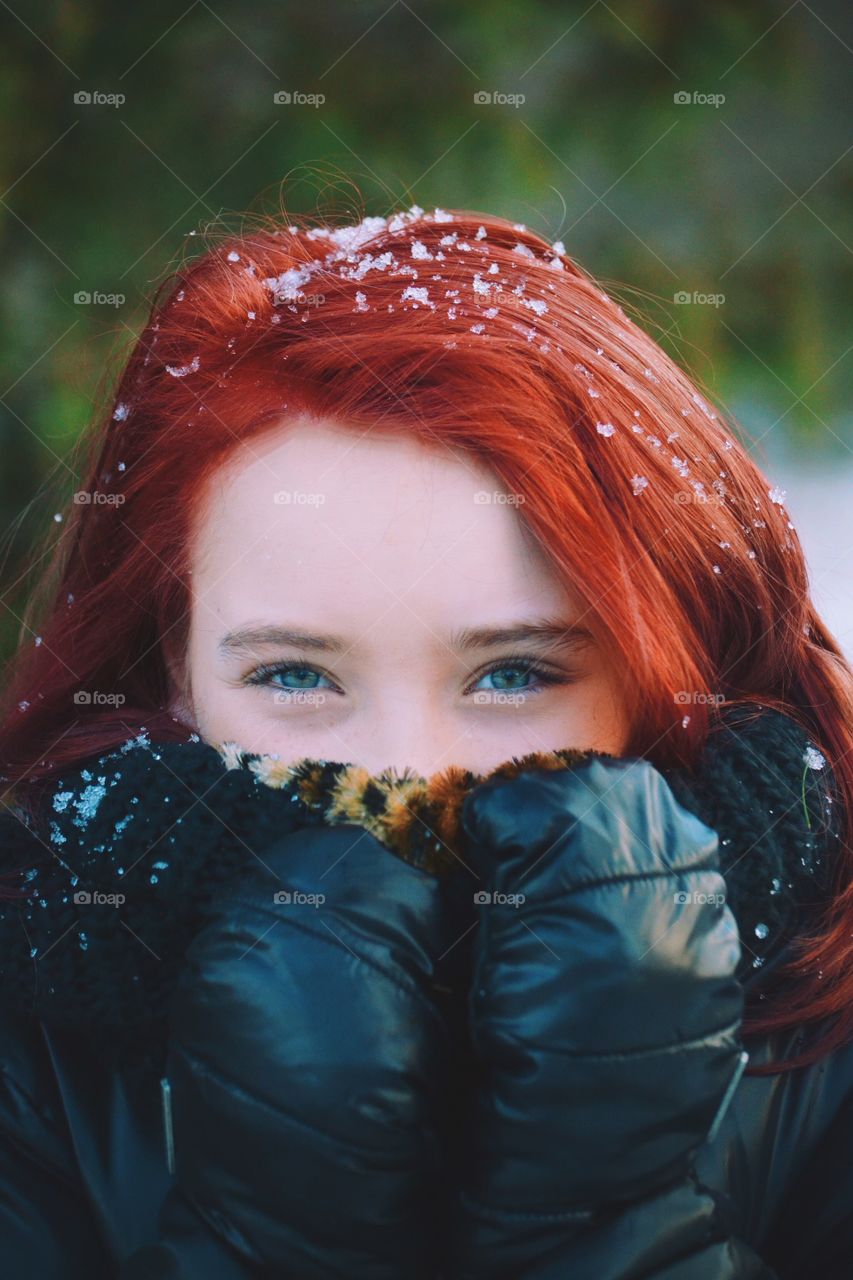 Portrait of beautiful woman