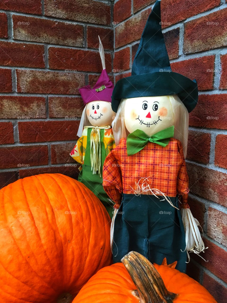 Fall Halloween scarecrow decorations