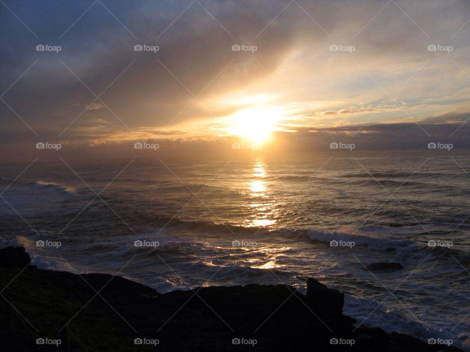 ocean sunset sun water by mauimar