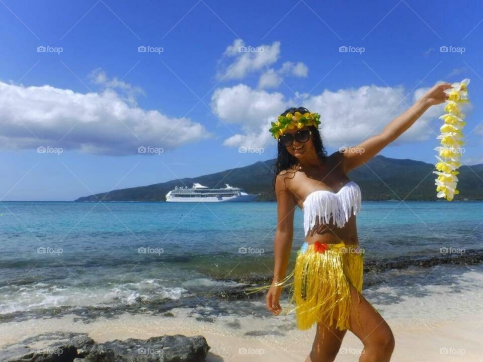 When you love the place so much! dress like locals, island magic vibe.