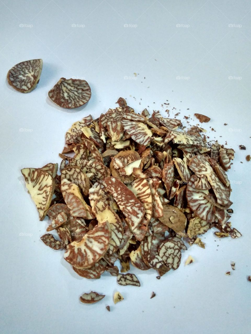 Chopped betel nuts