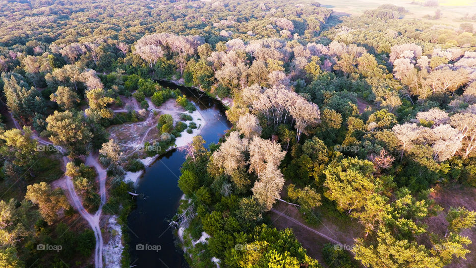 Vorskla River in Bulanovo, Ukraine