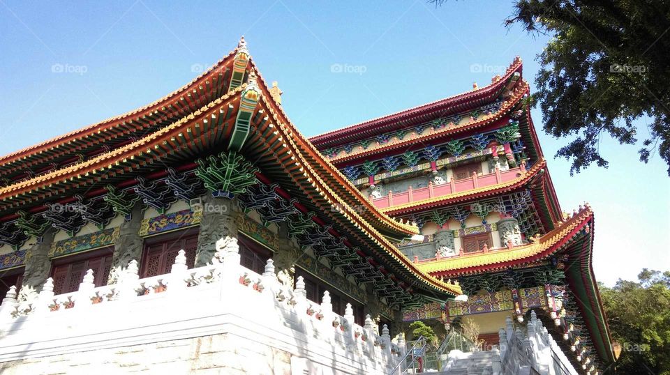 Nongping big Buddha temple at Lantau island,Hongkong.