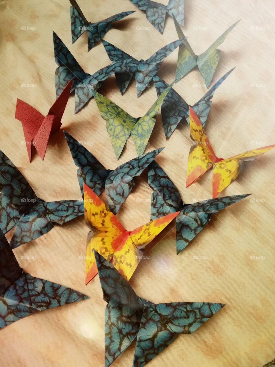 origami butterflies