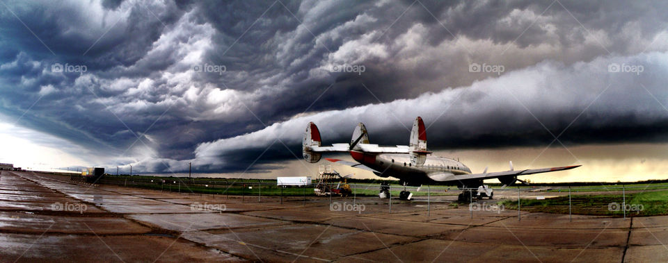 sky clouds airplane rain by pingg8