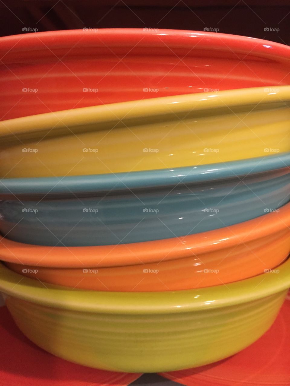 Colorful fiesta ware