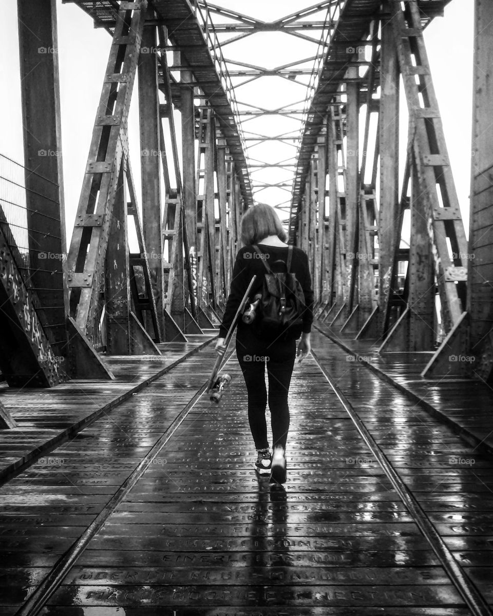 Black and white bridge ( shot taken on timer)