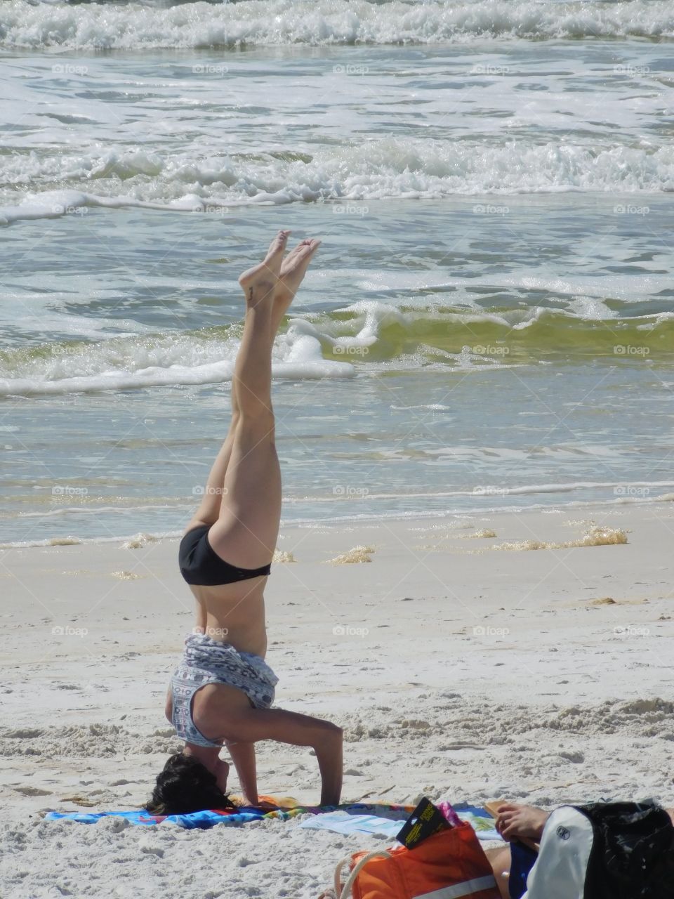 Mesmerizing Yoga on the beach in front of the Gulf of Mexico!