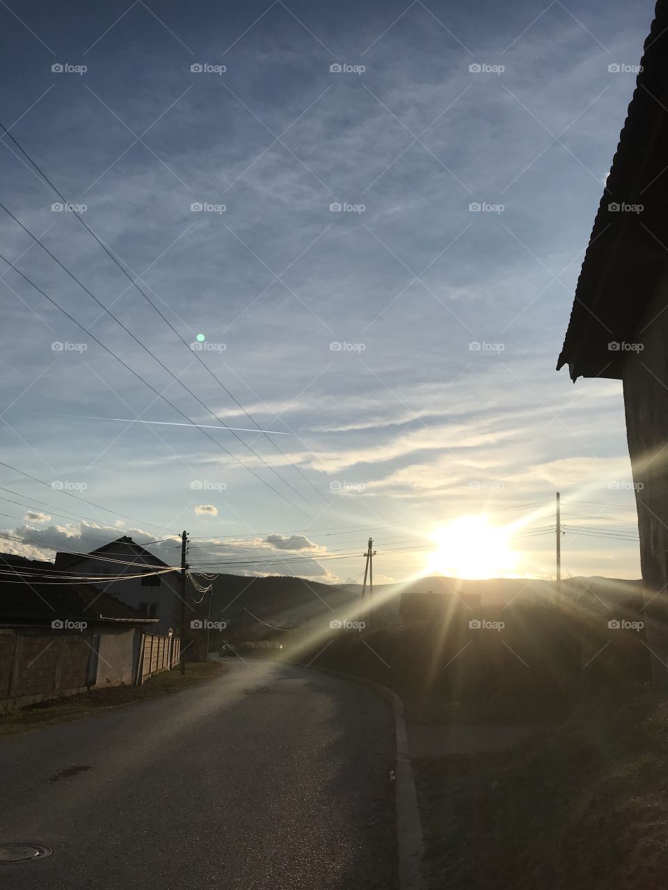Sunset in Kosova.Children has gone inside,they played all day outside.It was a sunny day today.Spring is almost here.I am sure we are going to have a wonderful time together with friends and family.
