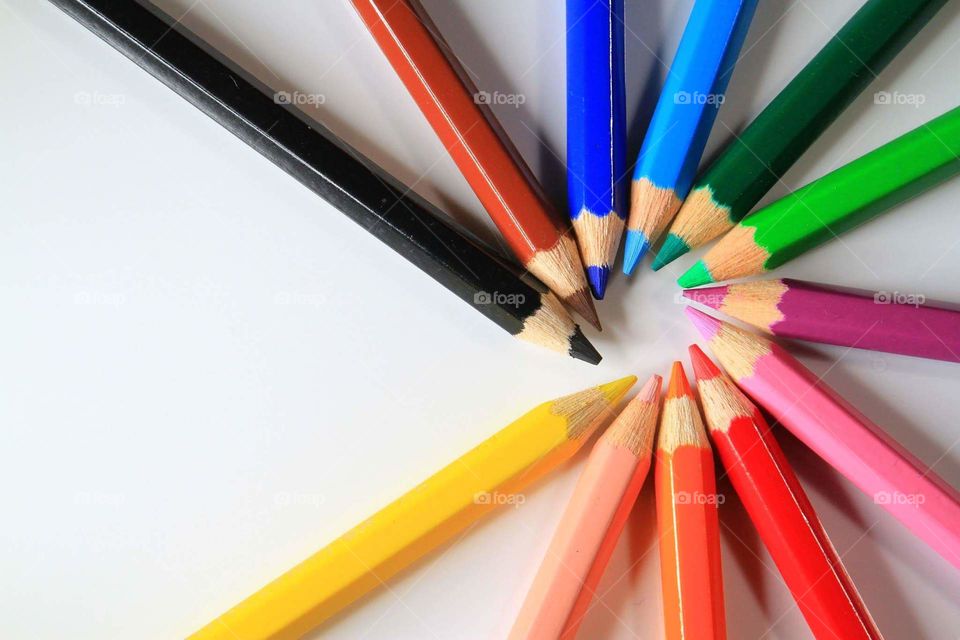 color pencil. colorful color pencil