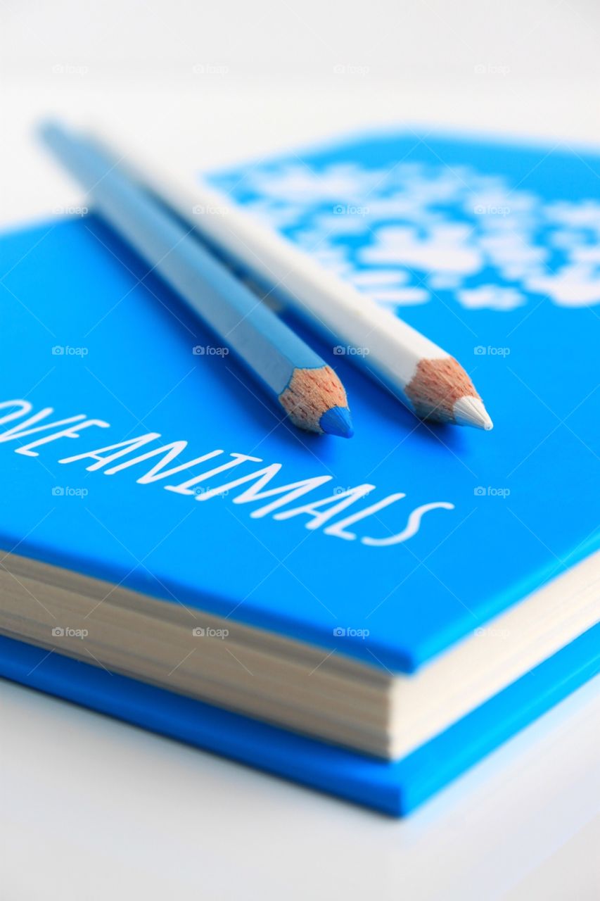 Blue notebook