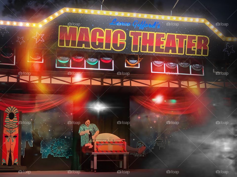 Magic show on the big stage.