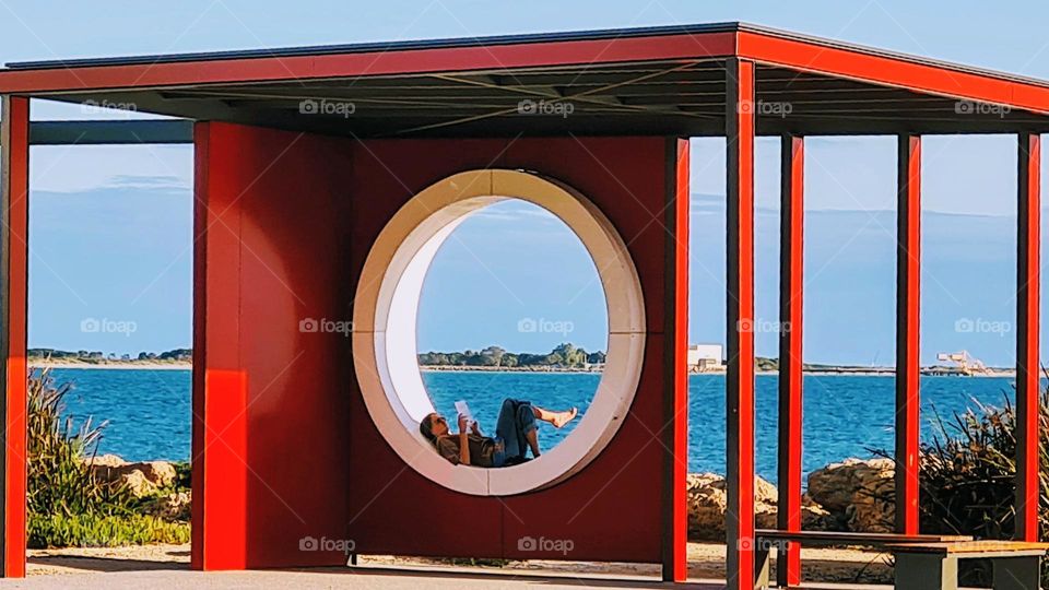 Find your happy place! relaxing by the coast.