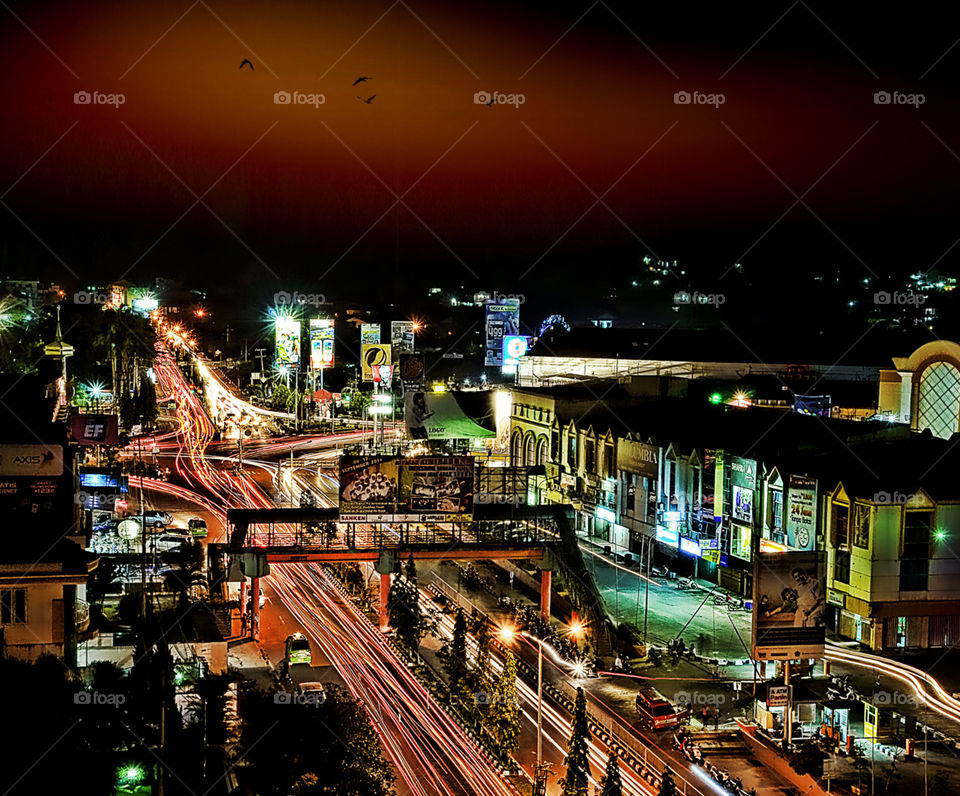 samarinda city at night