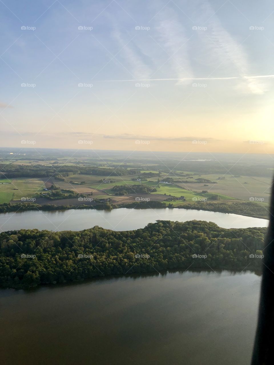 From hot air ballon