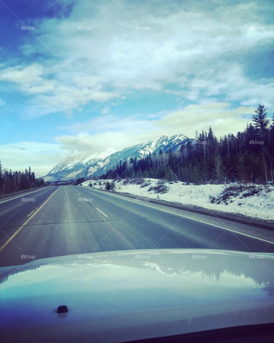 A beautiful winter drive on the Nass high way in Northwest British Columbia!