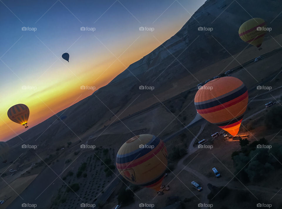 Hot air balloons at Cappadocia