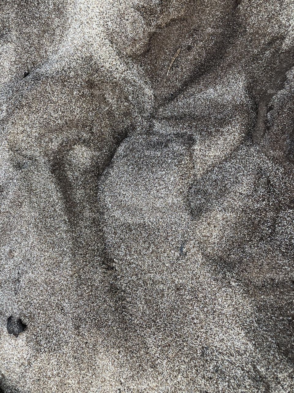 Sand mixed with dirt natural erosion 