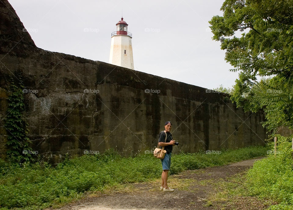 Taking photos at Sandyhook lighthouse #1