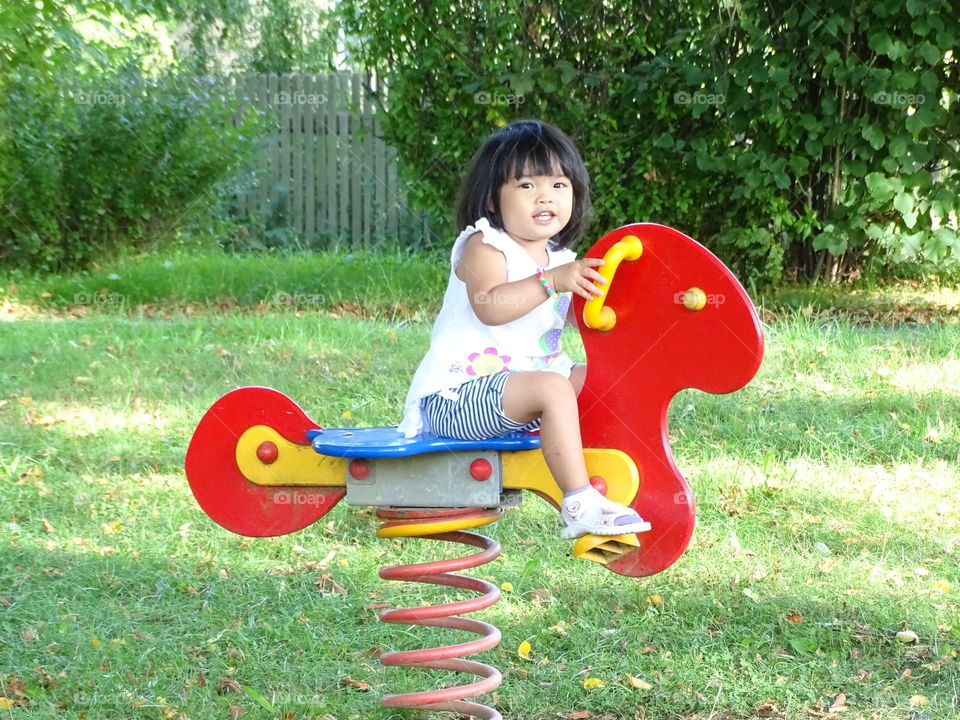 playing on the playground