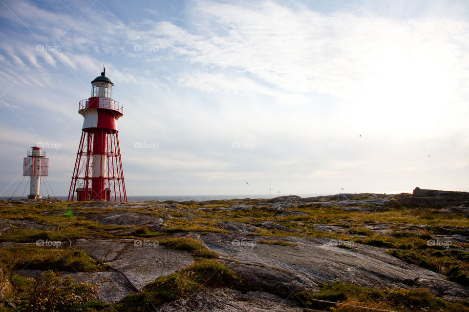 Måseskär Lighthouse. Bohuslän Sweden 