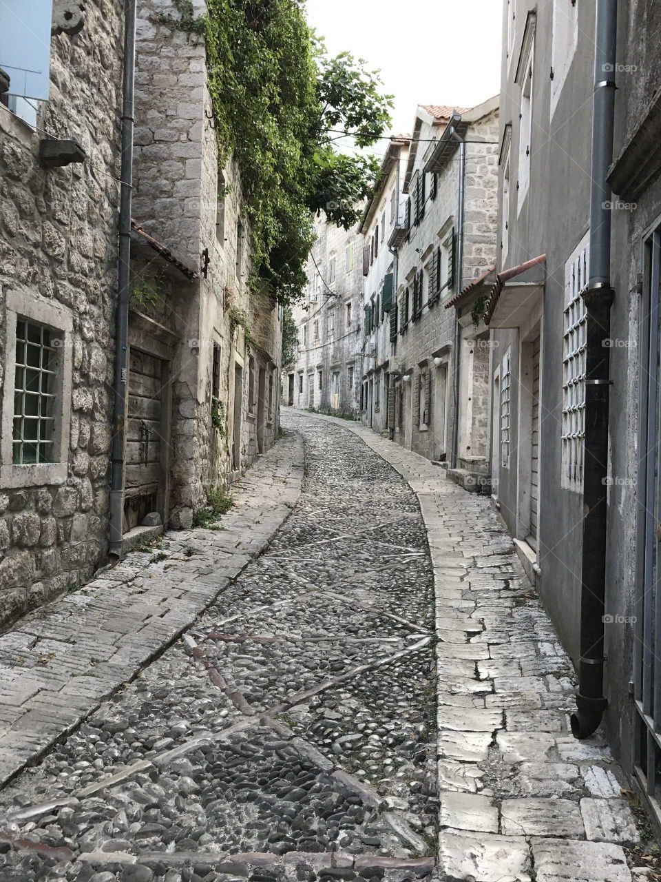 Old street made from stone