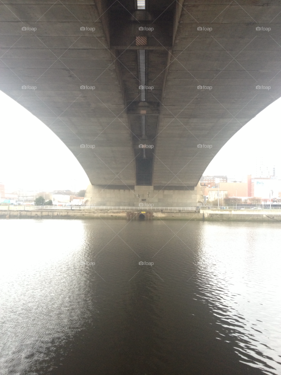 under kingston bridge river clyde glasgow by macd1968
