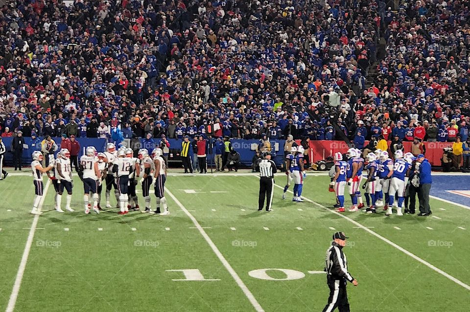 New England Patriots vs Buffalo Bills. 2018. 