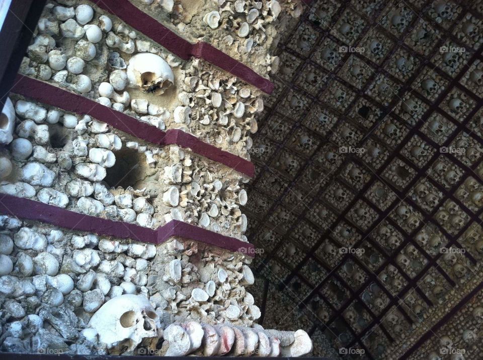 church of bones Portugal Buddhist monk