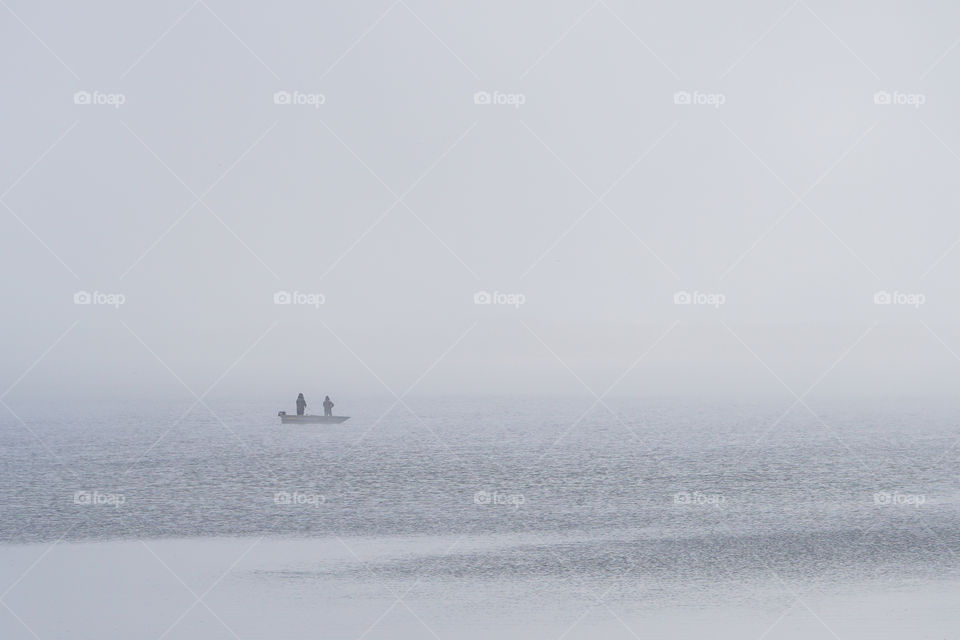 misty like in the early morning